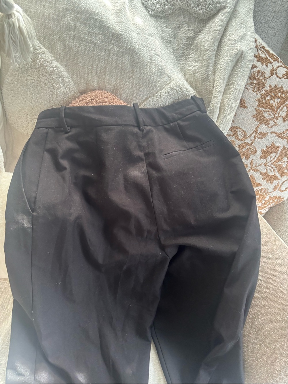 Zara Women's Black Wide-Leg Trousers - Sleek Tailored Fit - Picture 3 of 3